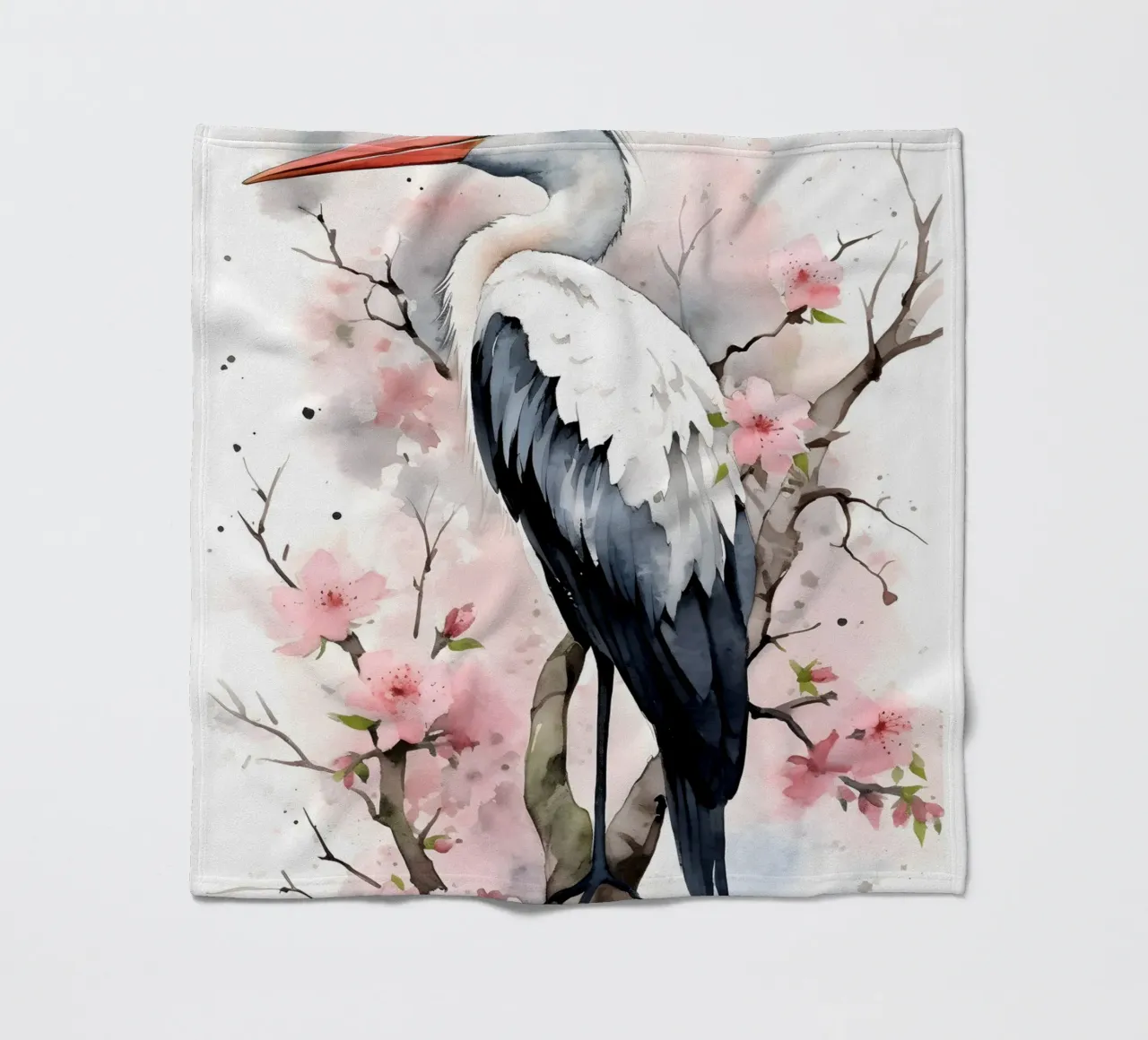 Stork coperta in pile da FreeArtStudio