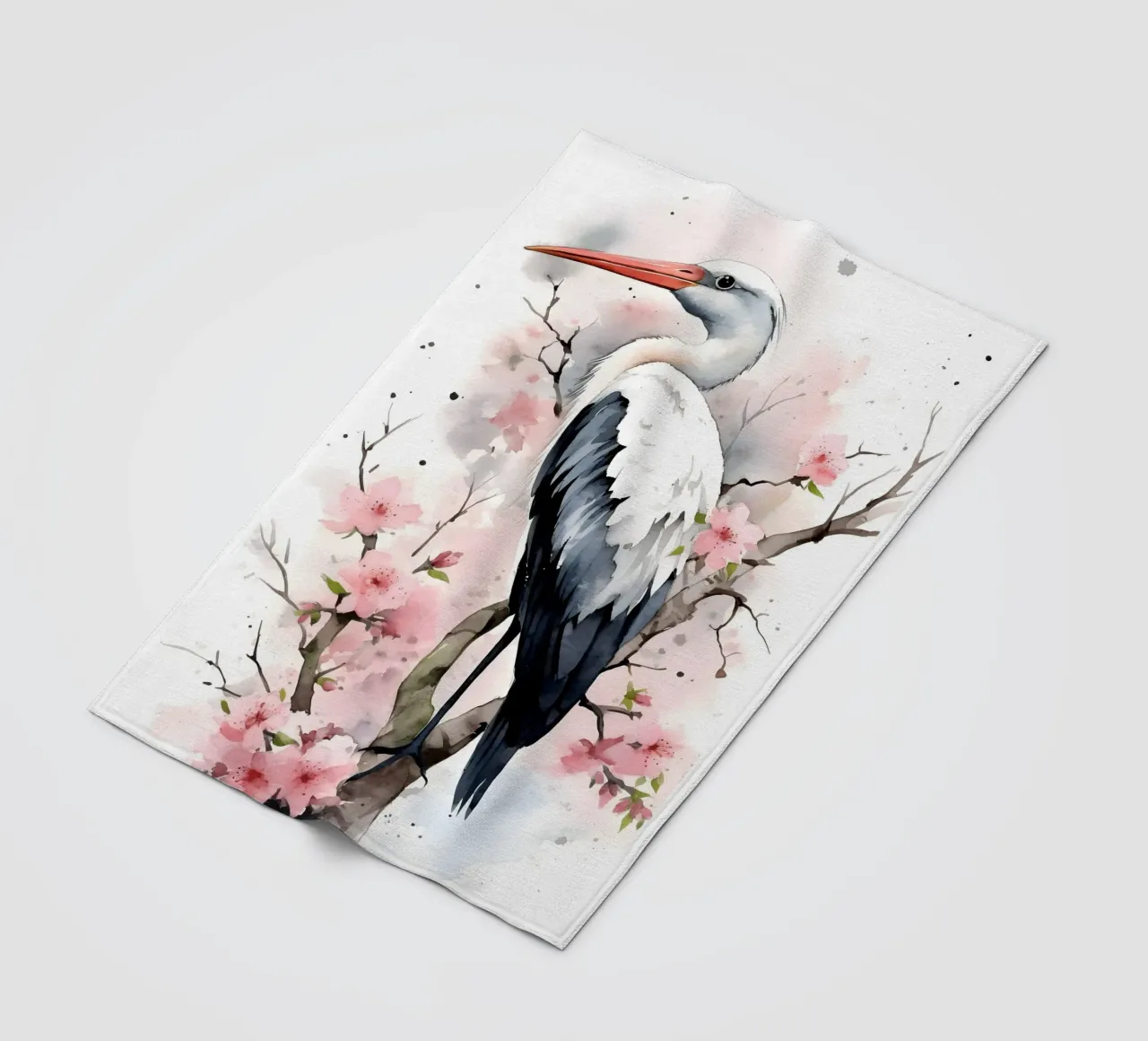 Stork coperta in pile da FreeArtStudio