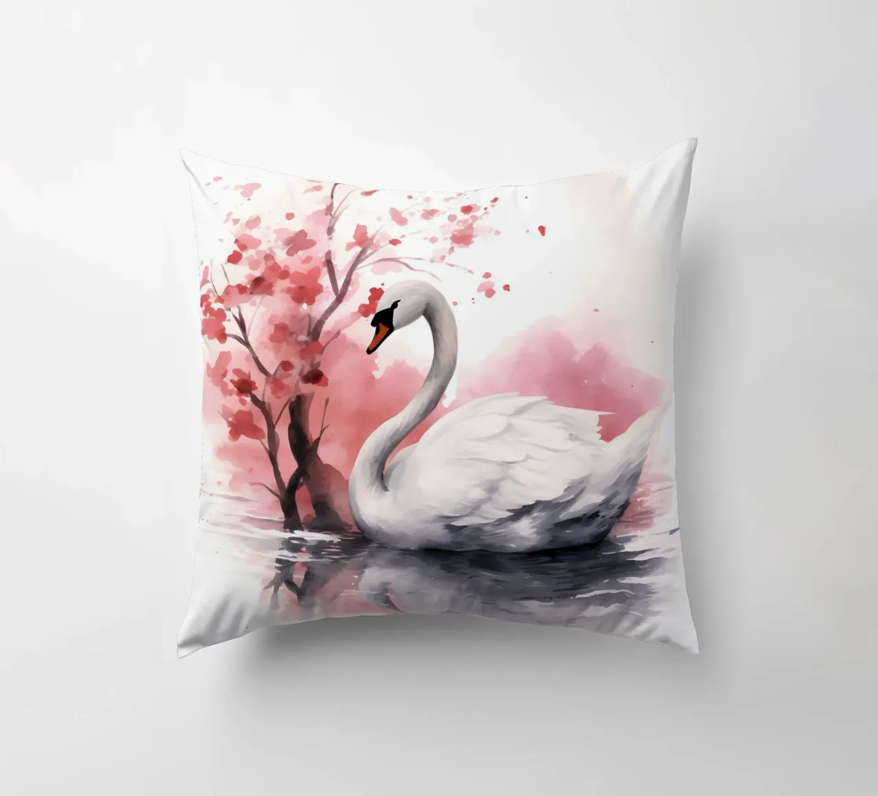 Swan cuscino da FreeArtStudio