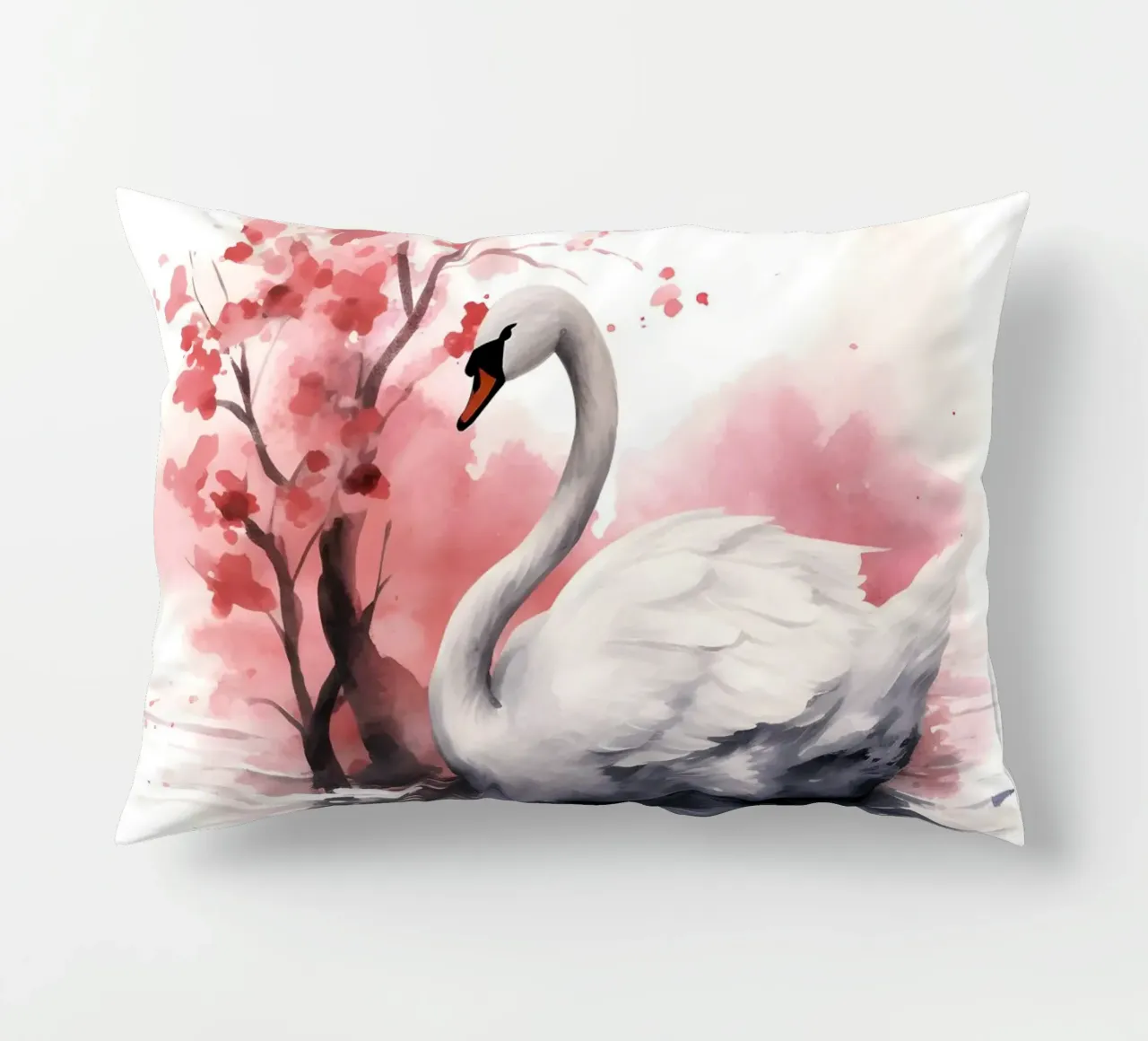 Swan cuscino da FreeArtStudio
