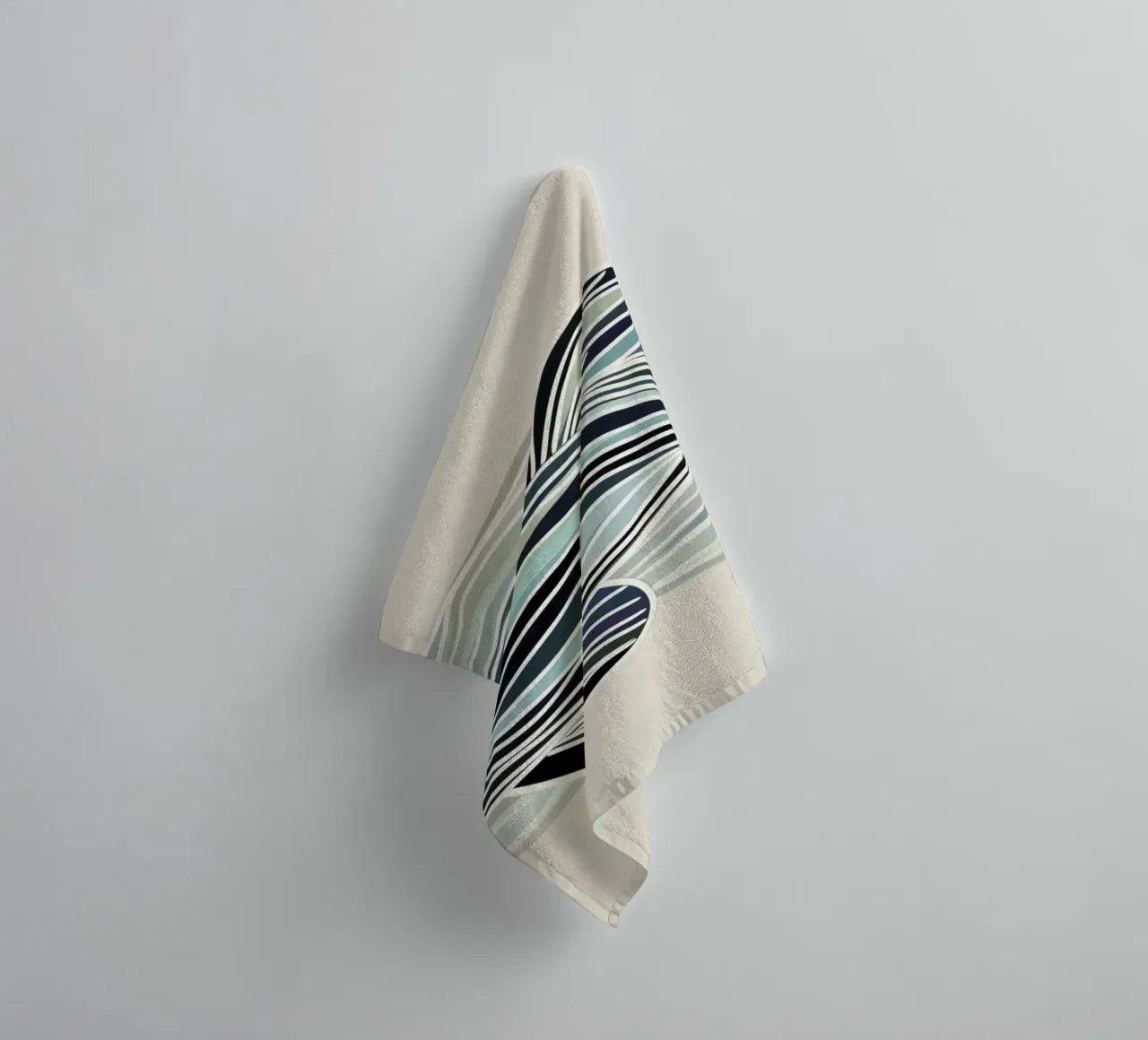 Abstract fish towel by Imagine