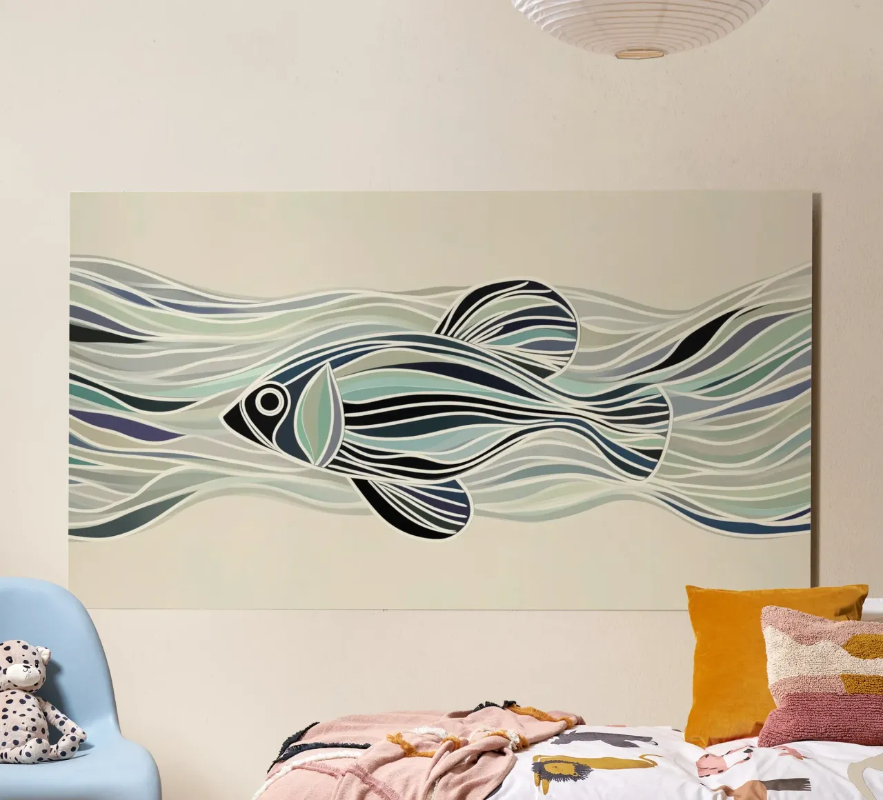 Abstract fish alu-dibond by Imagine