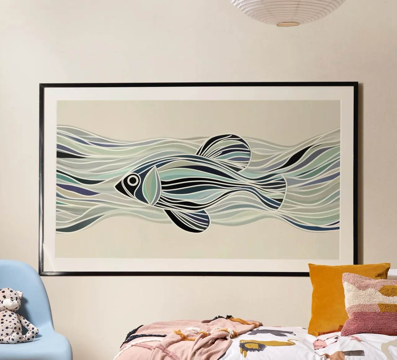 Pesce astratto poster da Imagine