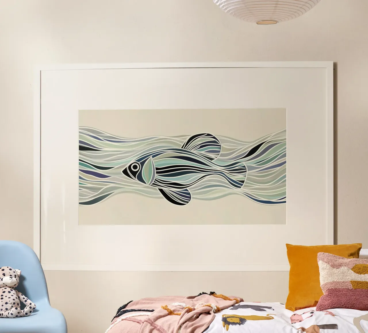 Pesce astratto poster da Imagine