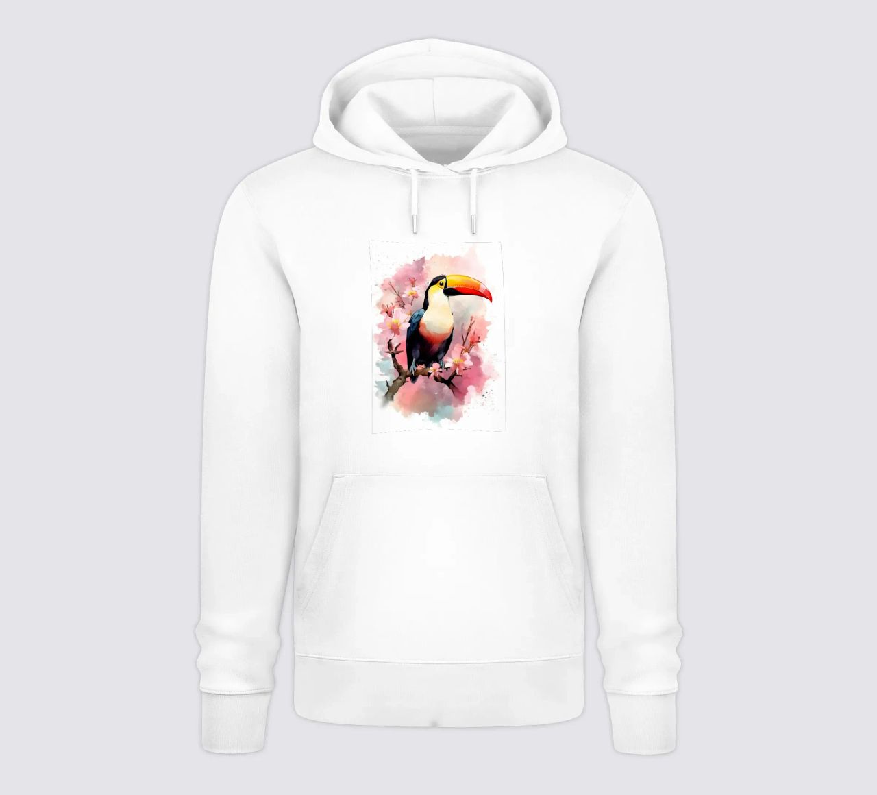 Toucan felpa con cappuccio da FreeArtStudio