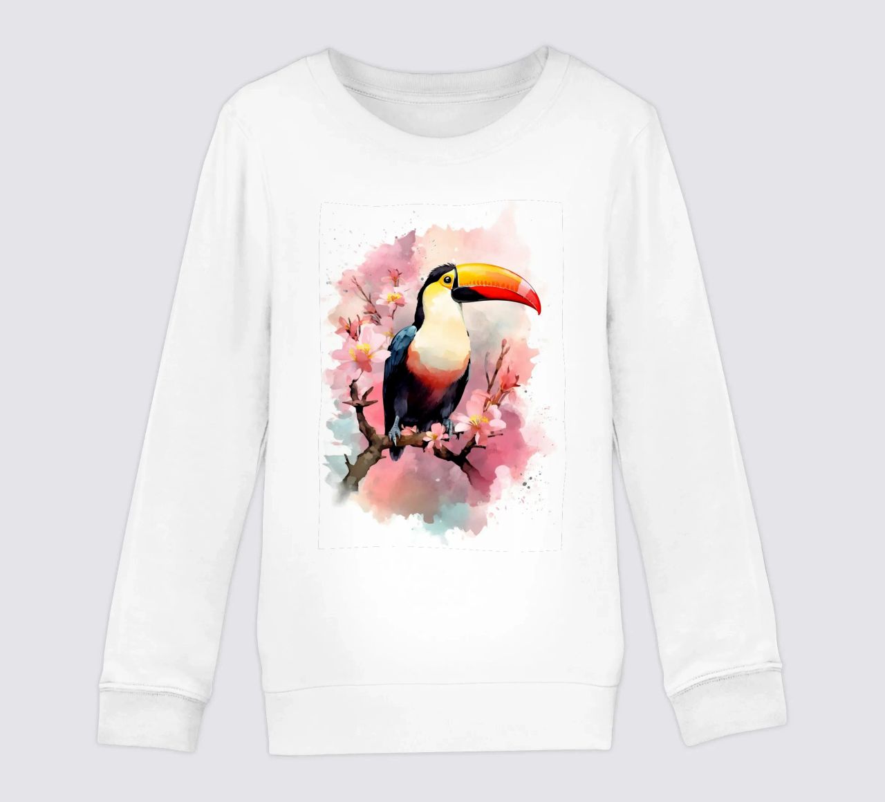 Toucan felpa bambino da FreeArtStudio
