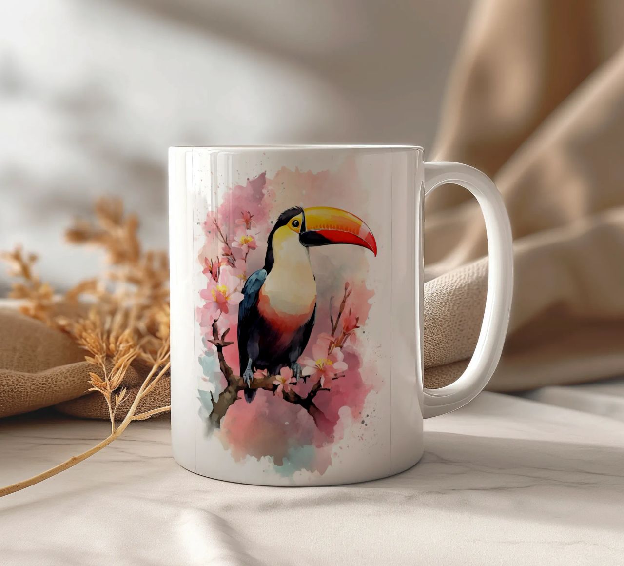 Toucan tazza in ceramica da FreeArtStudio