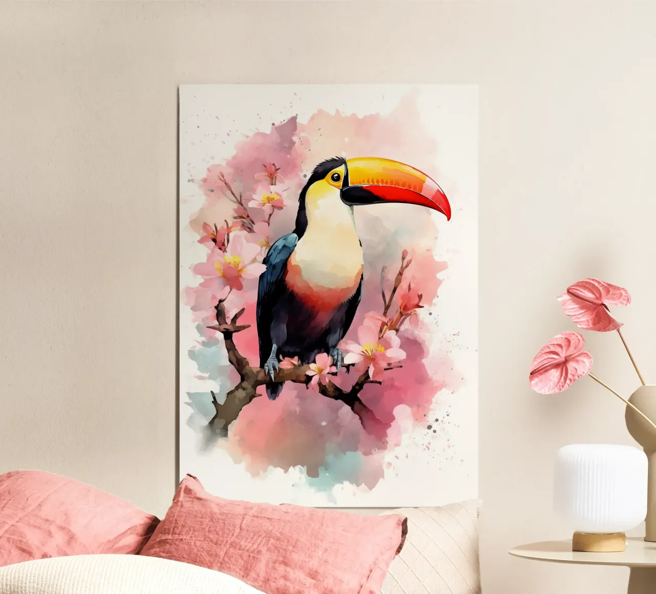 Toucan alluminio dibond da FreeArtStudio