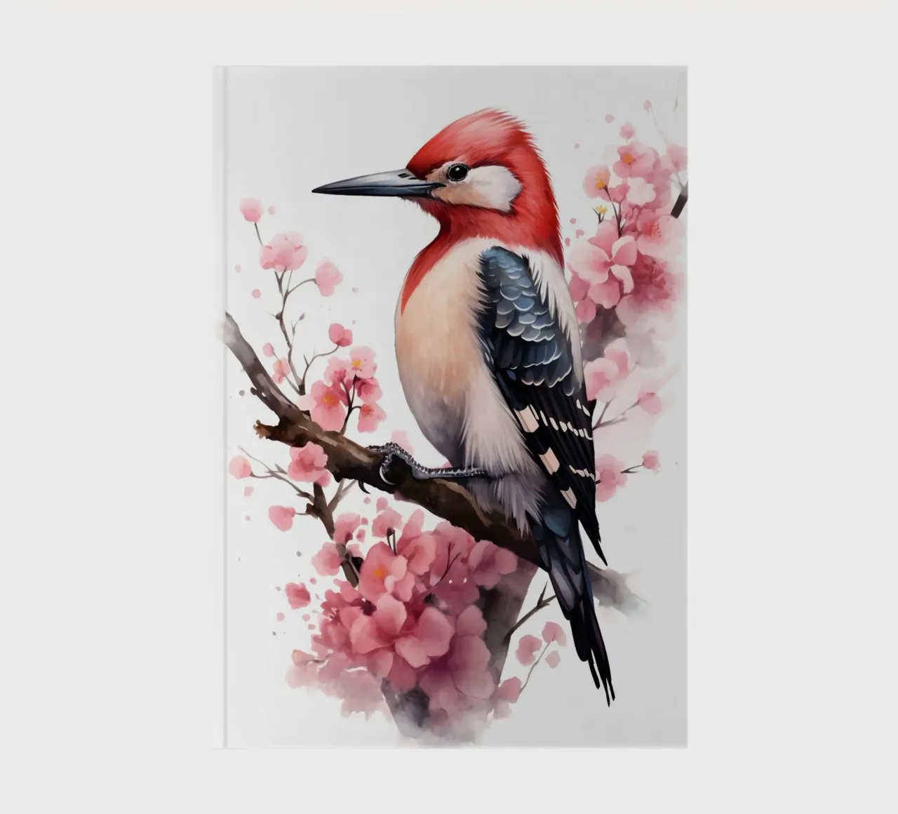 Woodpecker notebook by FreeArtStudio