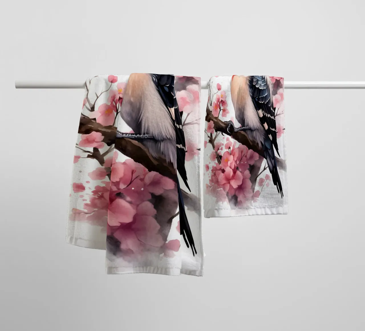 Woodpecker asciugamano da bagno da FreeArtStudio