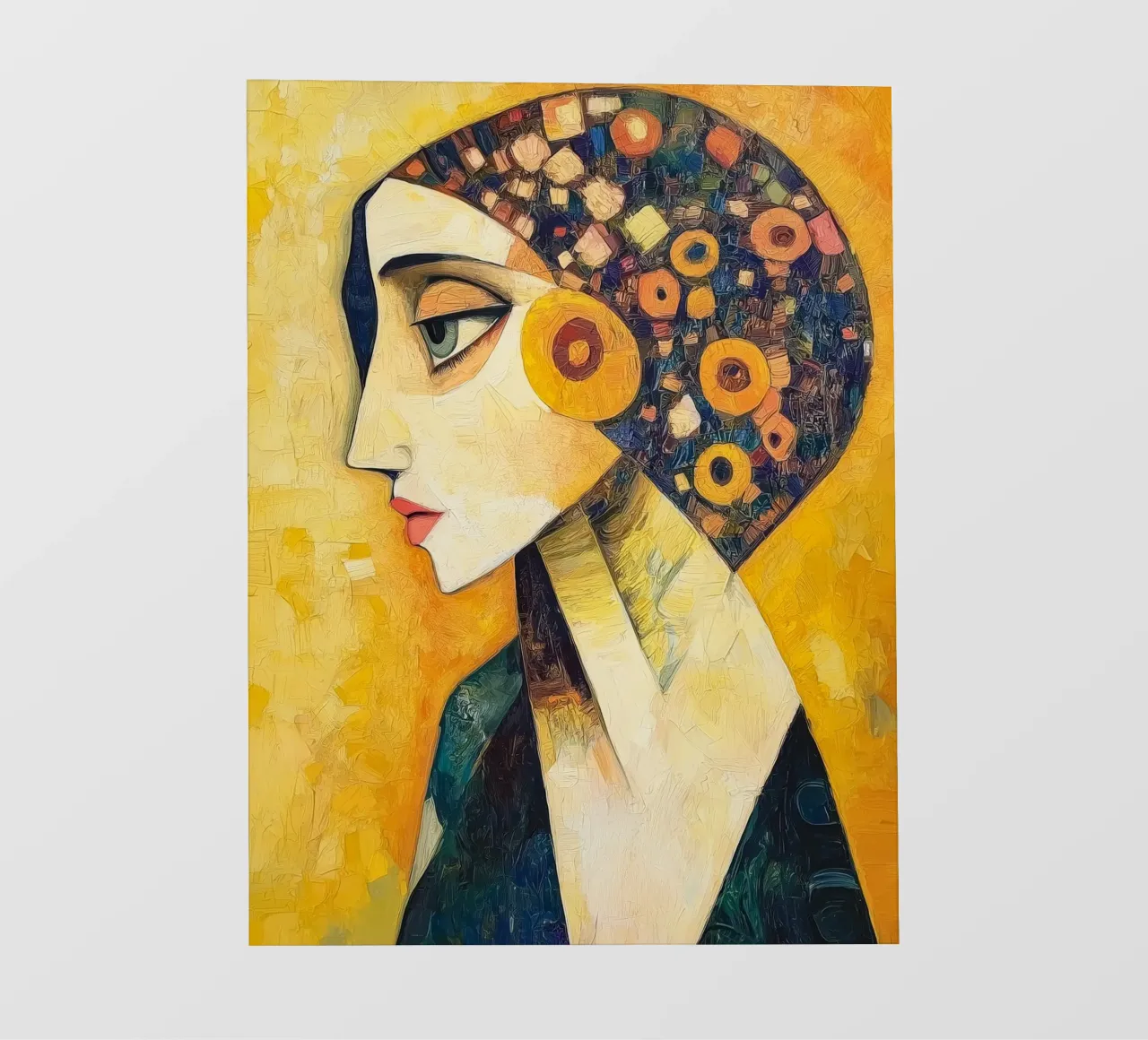 Mujer abstracta lámina retroiluminada de Imagine