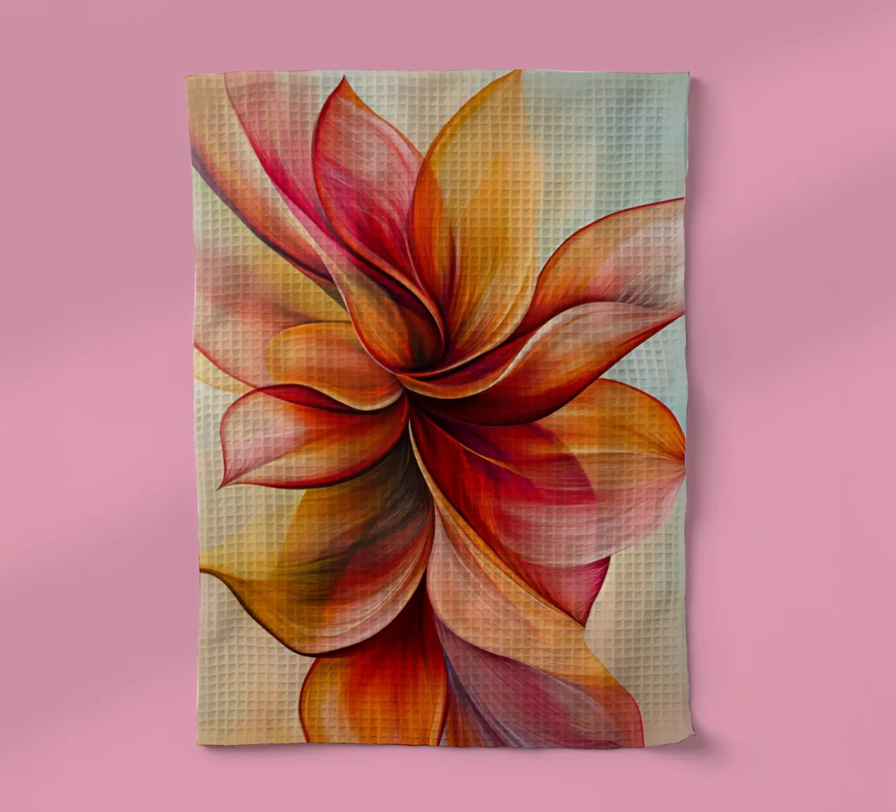Fleur abstraite torchon de Imagine