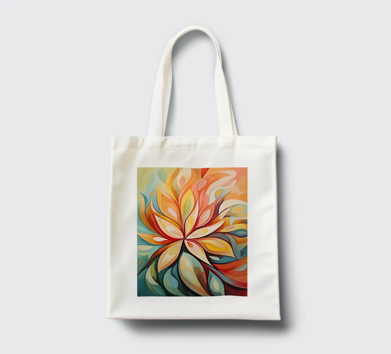 Colourful abstract flower tote bag by Imagine