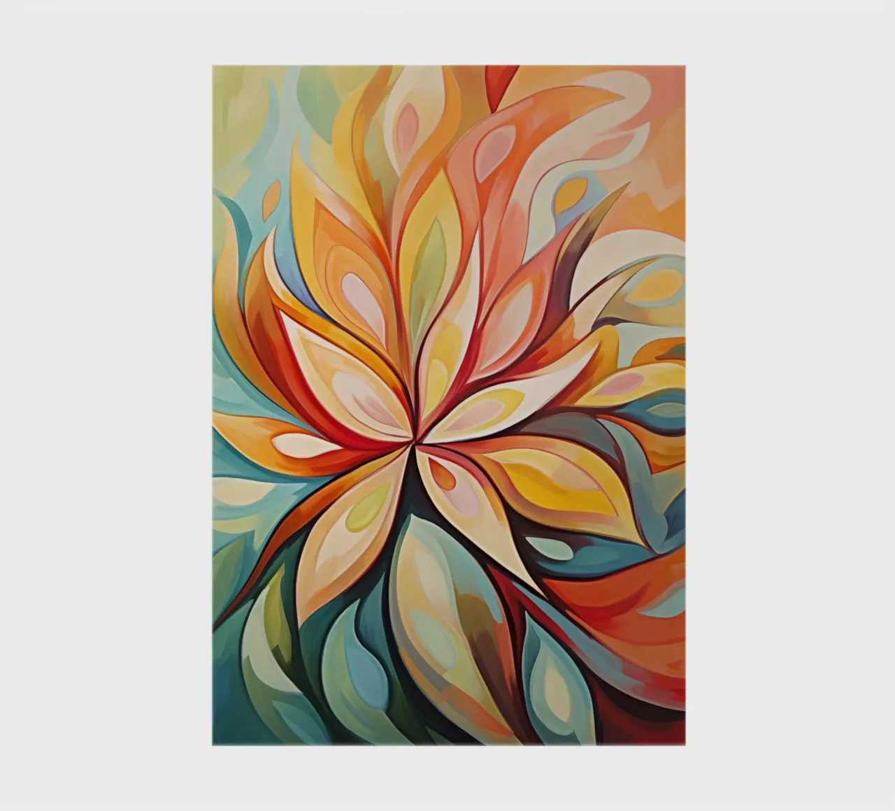 Colourful abstract flower notebook by Imagine
