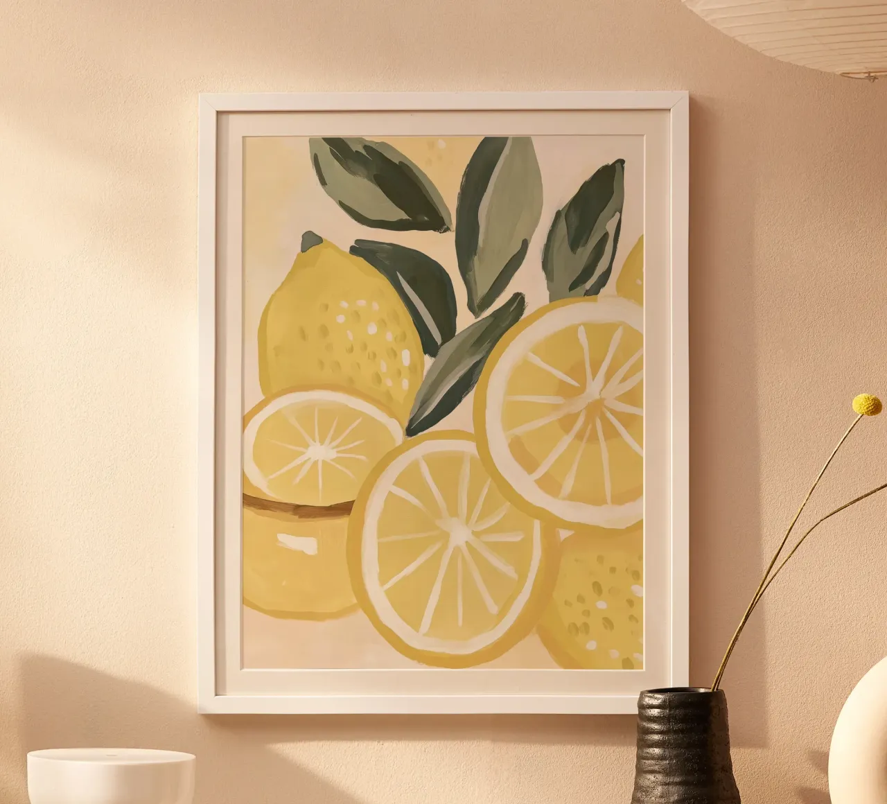 Lemons abstract poster by Imagine