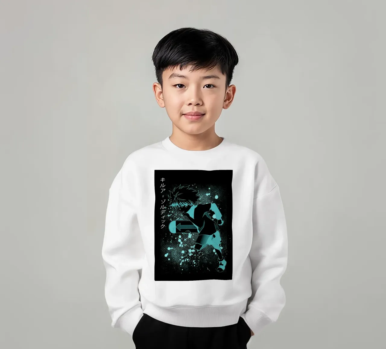 Killua Zoldyck felpa bambino da Neonartstudio