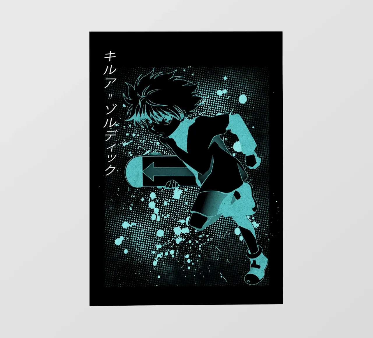 Killua Zoldyck pellicola backlit da Neonartstudio