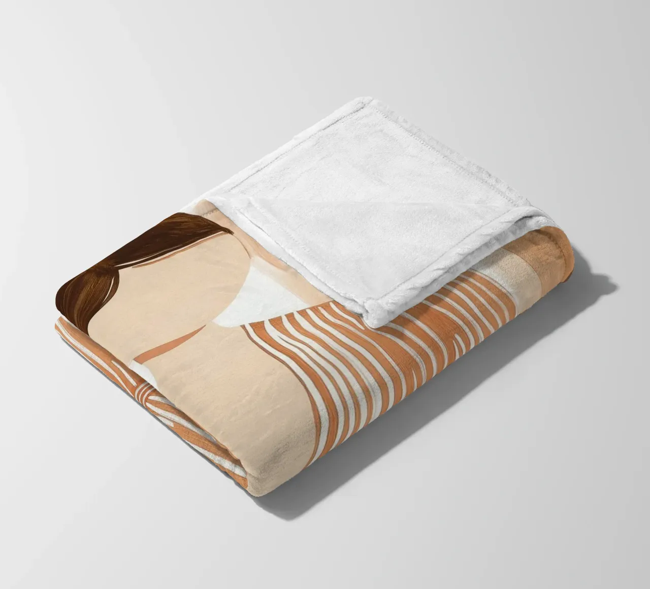 Donna dai colori tenui coperta in pile da Imagine