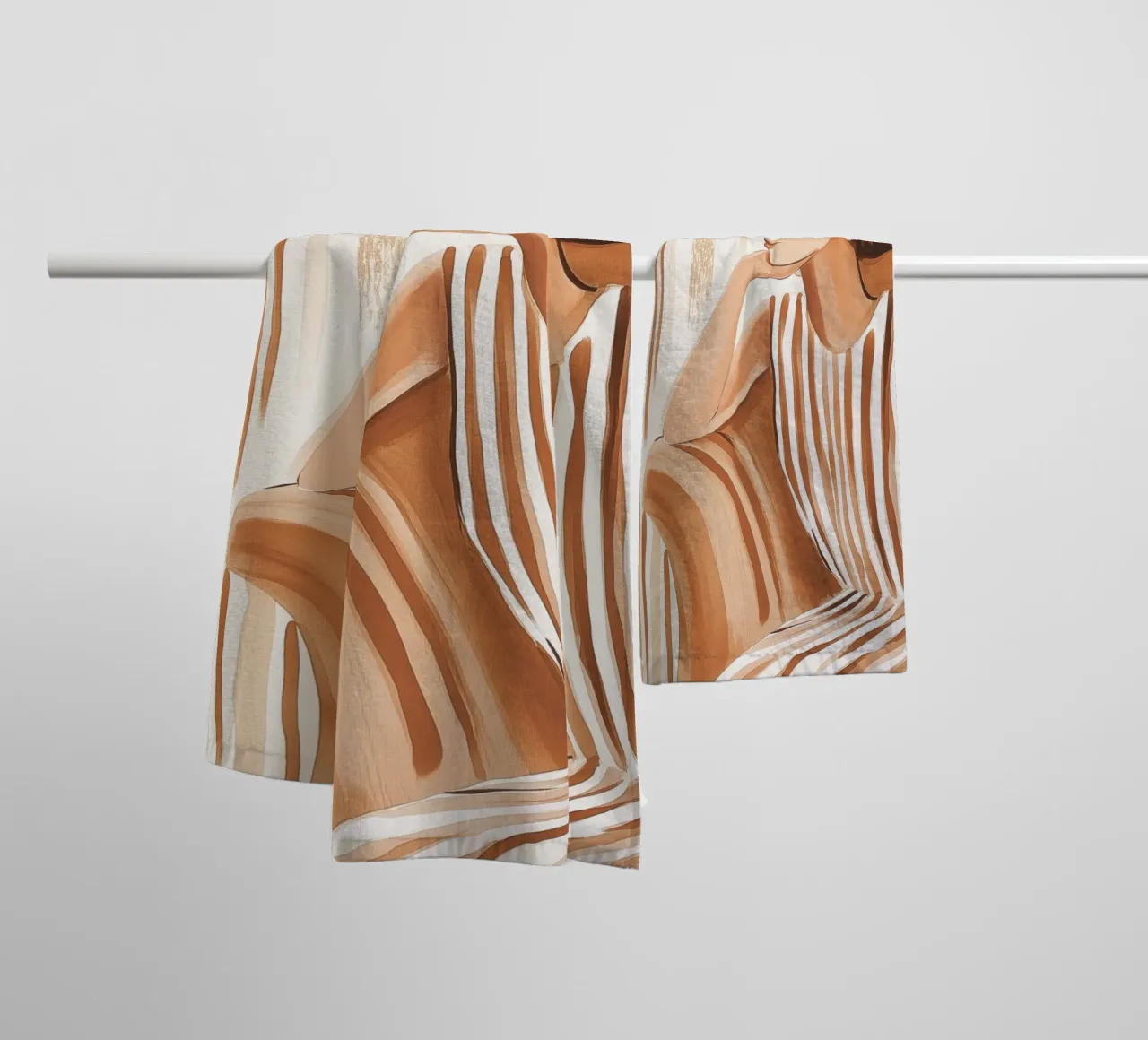 Donna su una sedia asciugamano da bagno da Imagine
