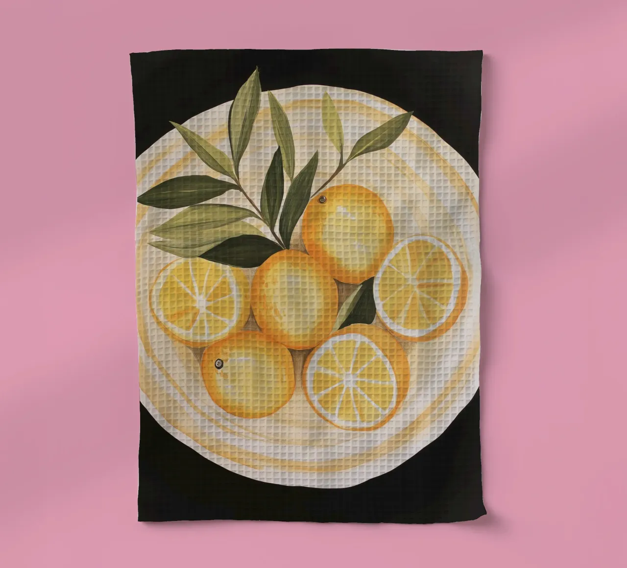 Lemons tea towel by Imagine