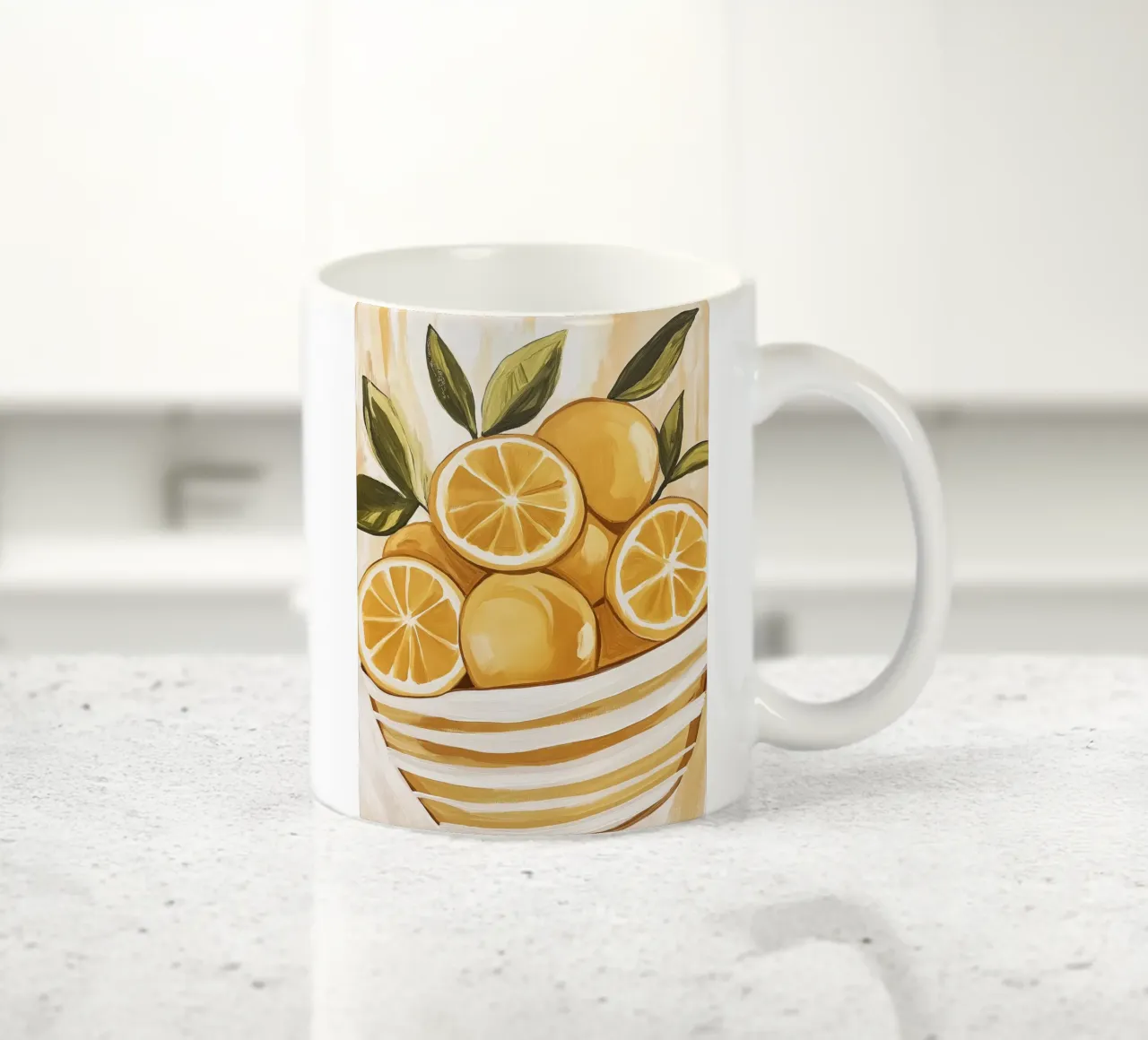 Limoni tazza in ceramica da Imagine