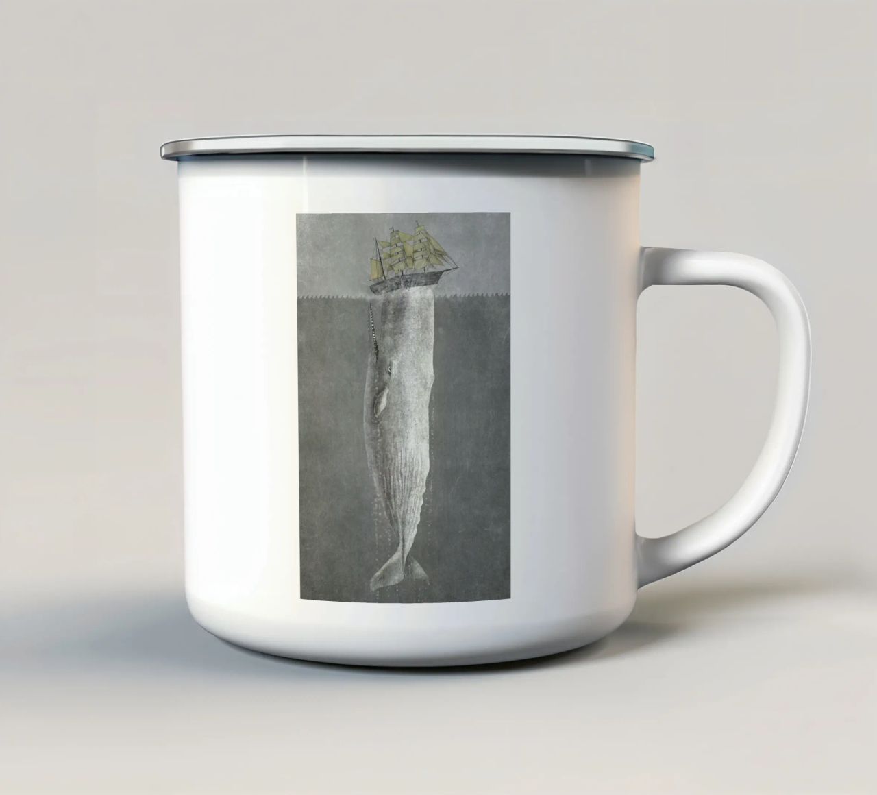 Revenge of the Whale tazza in smalto da Terry Fan