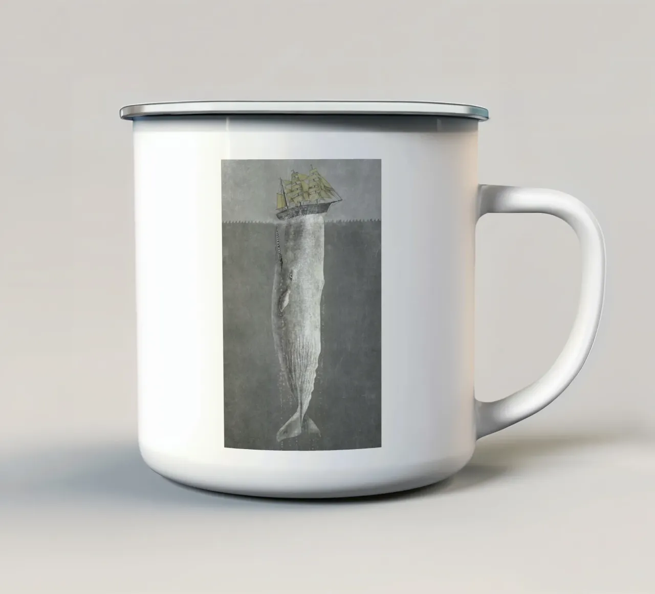 Revenge of the Whale tazza in smalto da Terry Fan