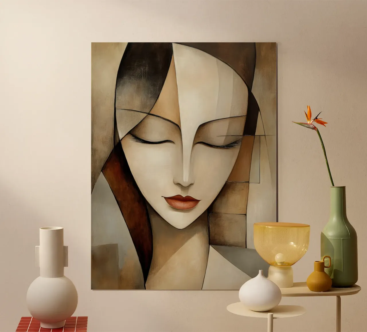 Abstracte vrouw poster van Imagine