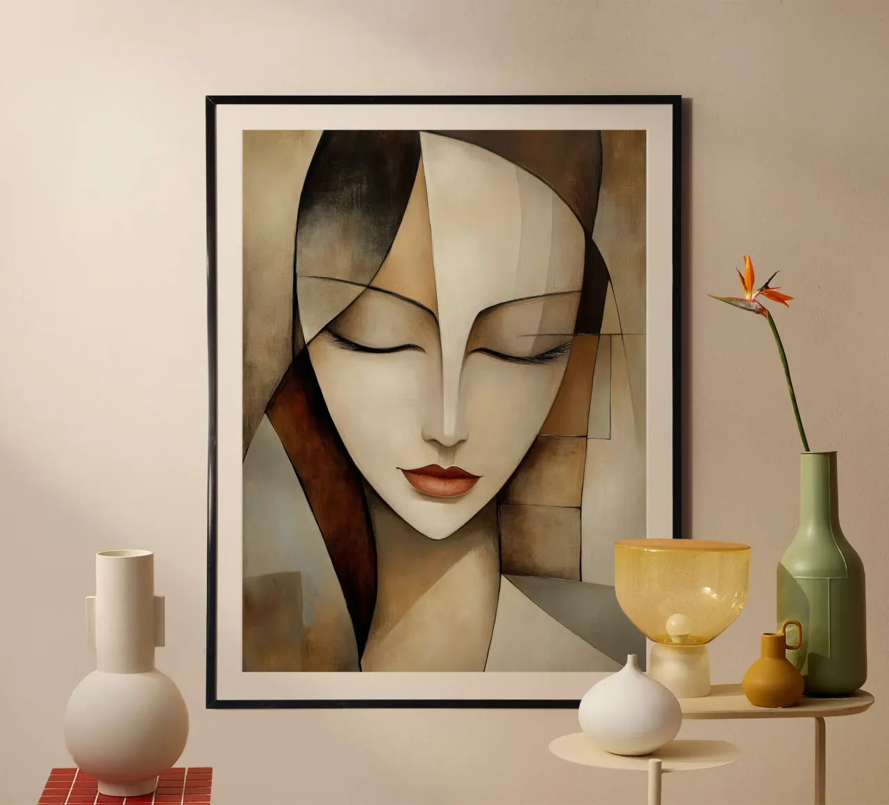 Abstracte vrouw poster van Imagine