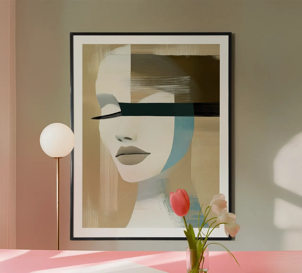 Frau abstrakt Hahnemühle von Imagine