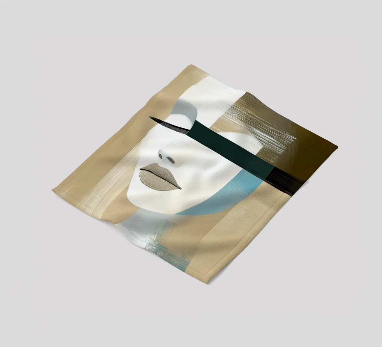 Woman abstract fleece blanket by Imagine