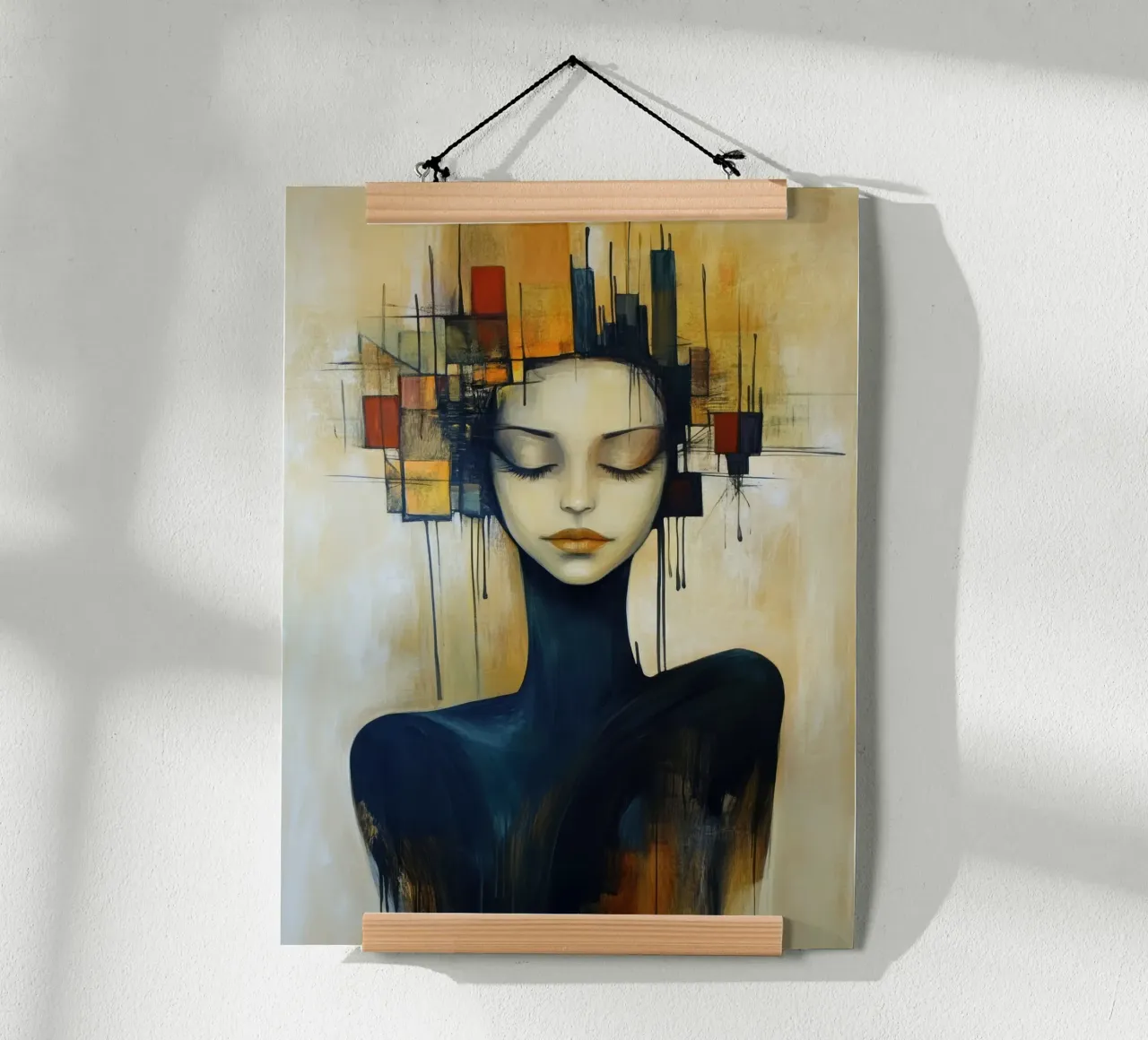 Donna astratta poster da Imagine