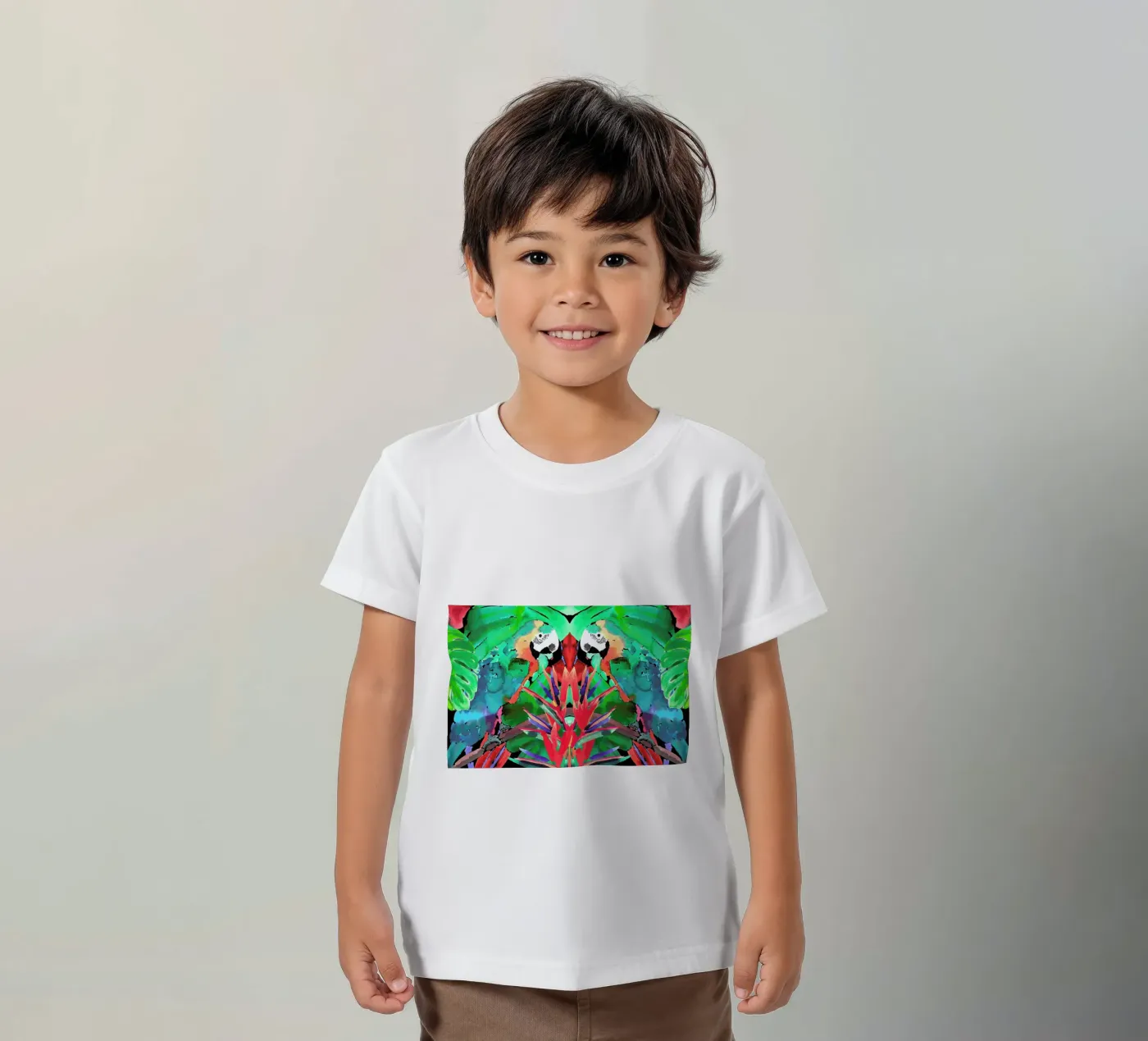 Parrot t-shirt bambini da Amy Sia