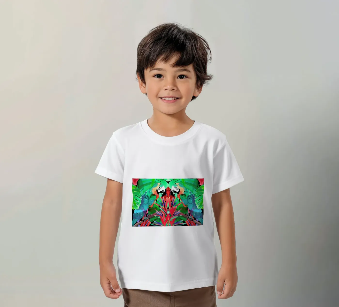 Parrot t-shirt bambini da Amy Sia