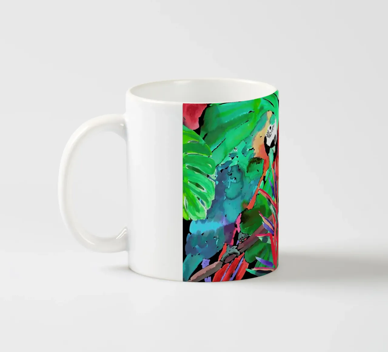 Parrot tazza in ceramica da Amy Sia