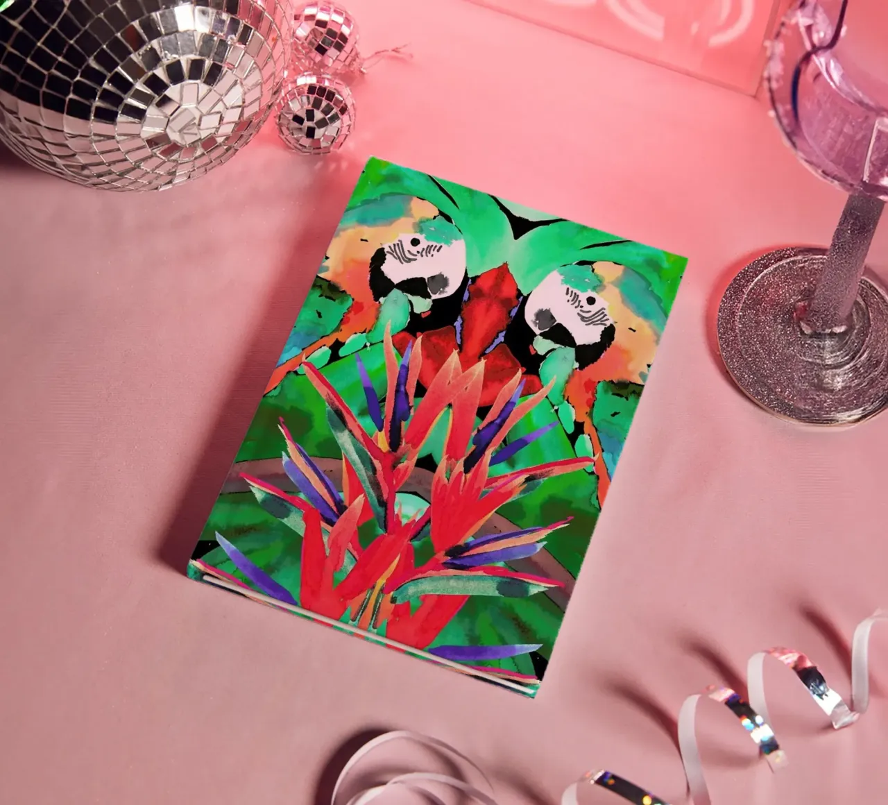 Parrot notebook by Amy Sia