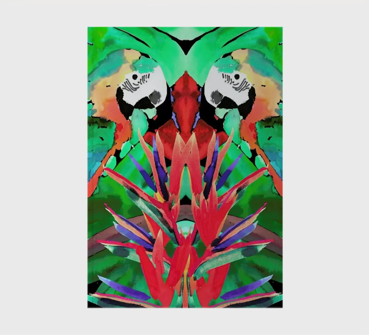 Parrot notebook by Amy Sia