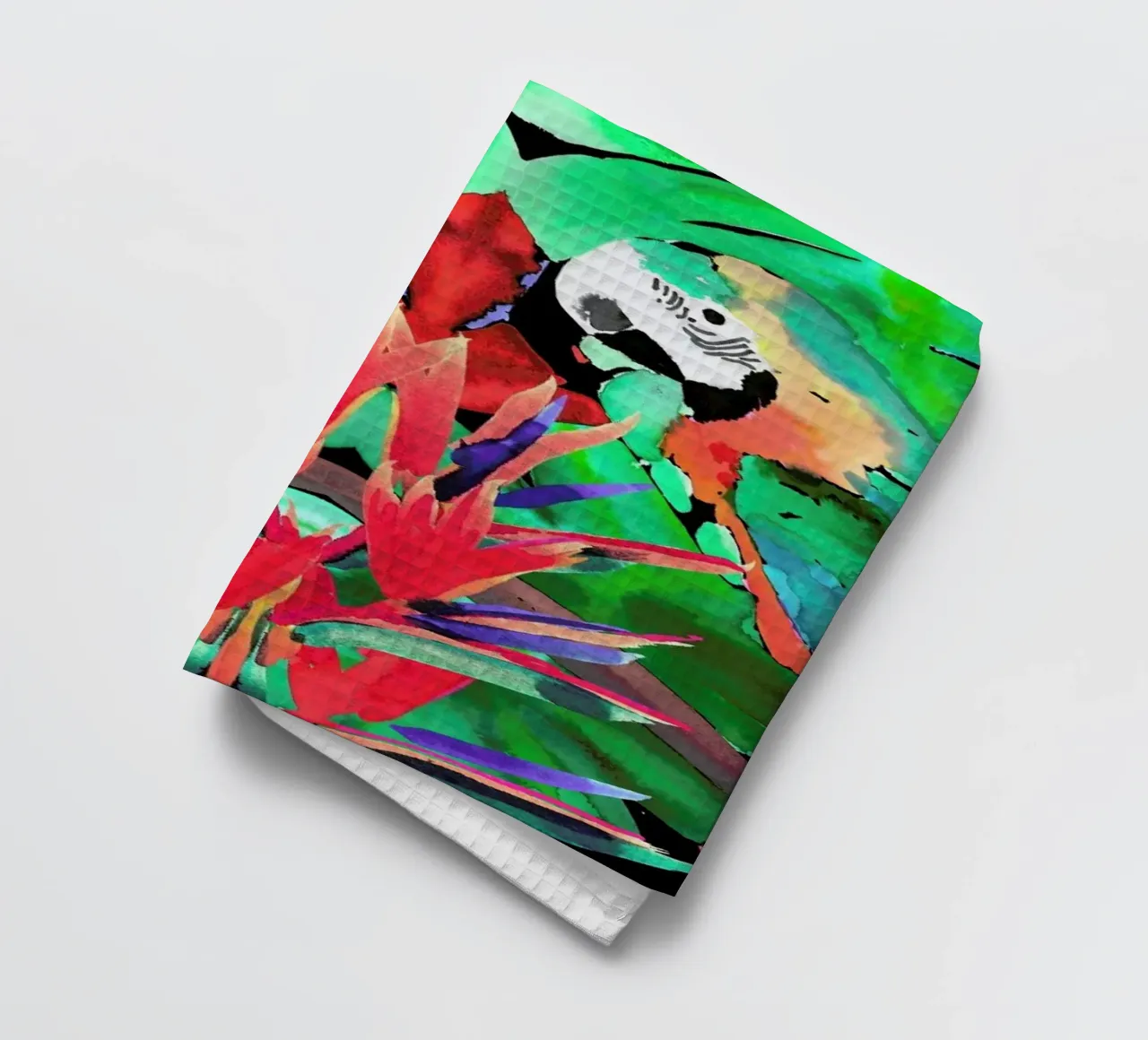 Parrot canovaccio da cucina da Amy Sia