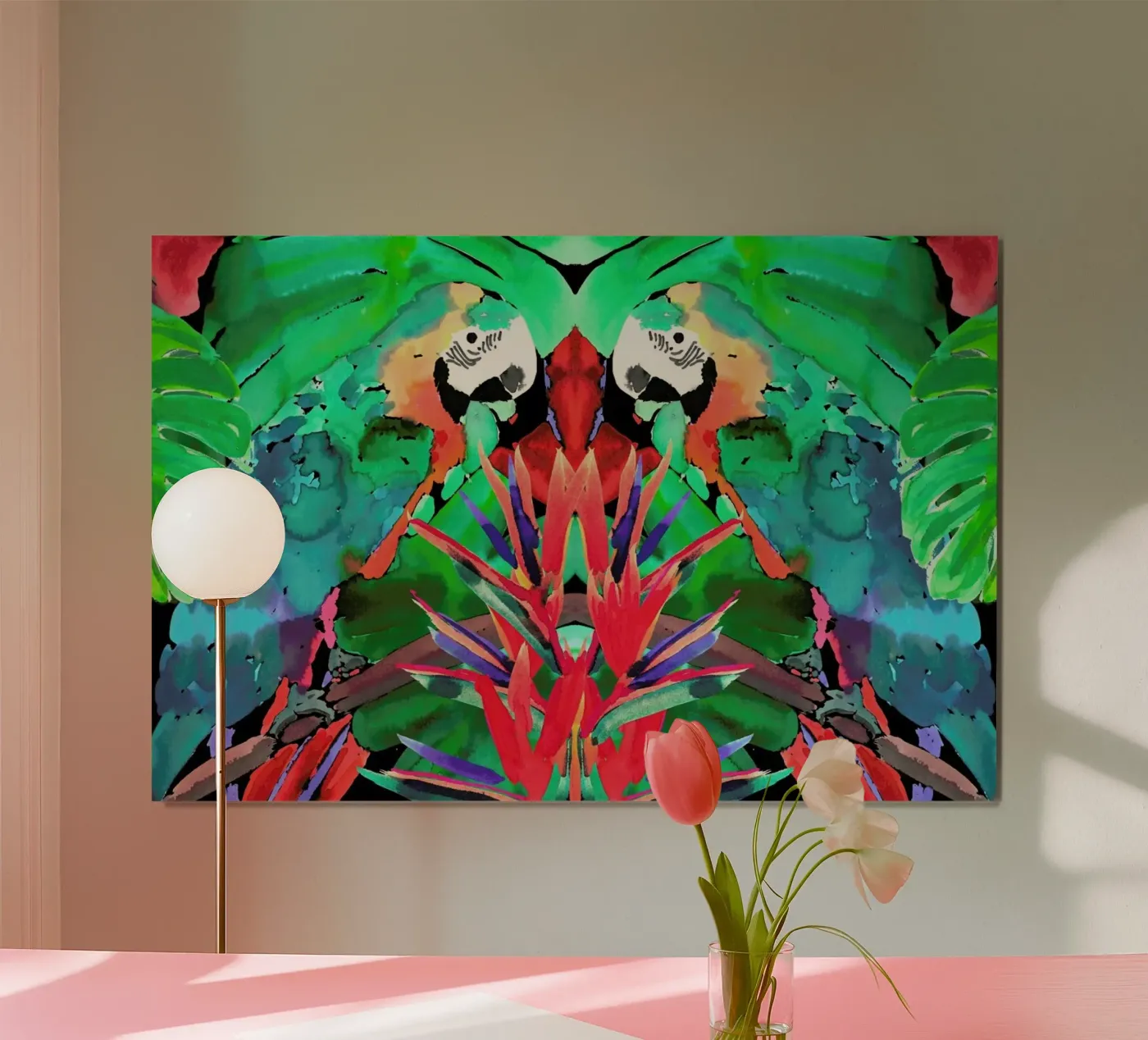 Parrot poster van Amy Sia