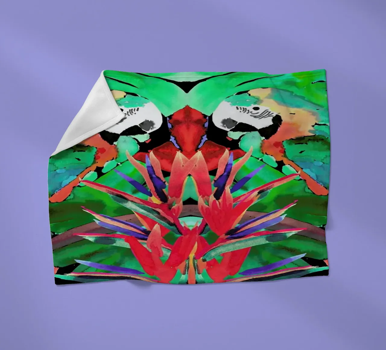 Parrot Fleecedecke von Amy Sia