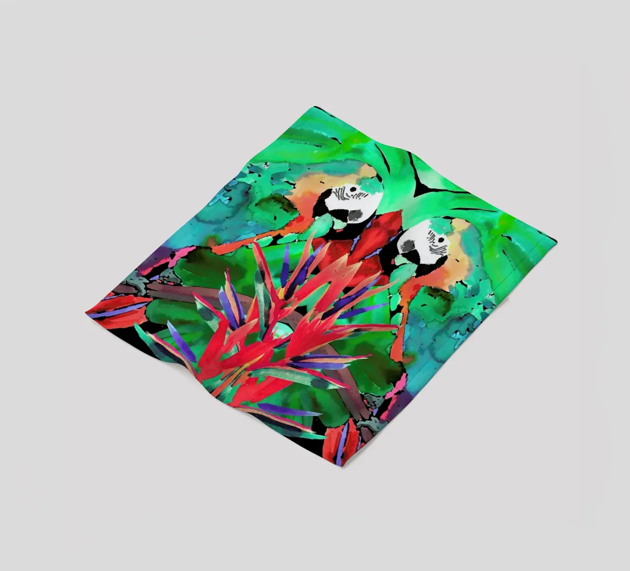 Parrot Fleecedecke von Amy Sia