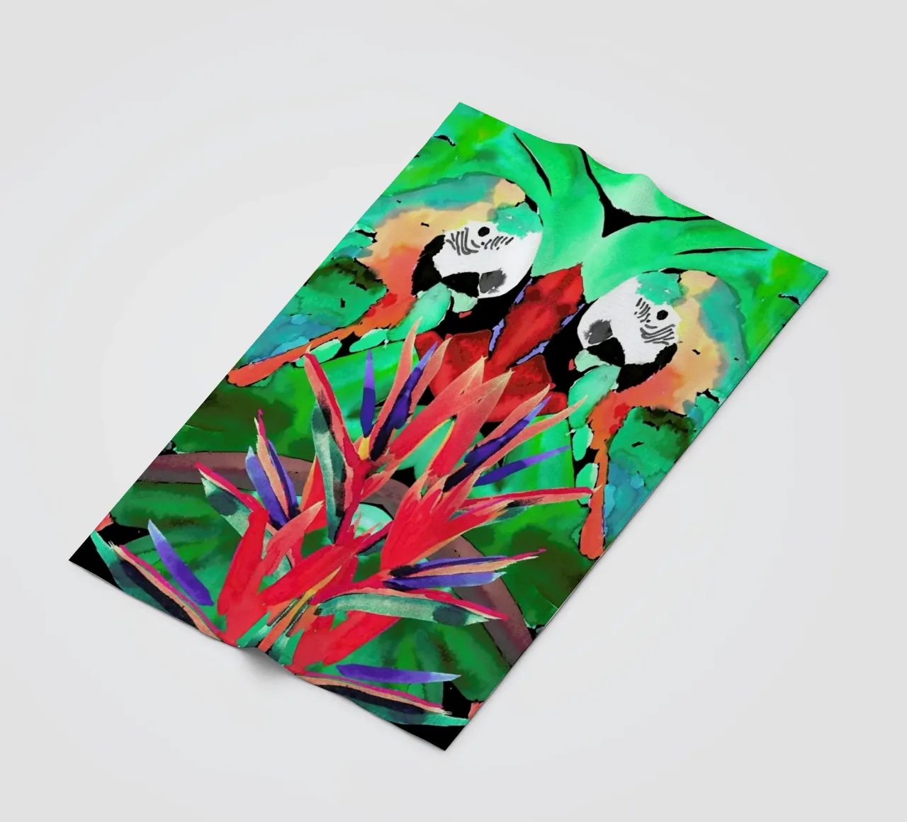 Parrot Fleecedecke von Amy Sia