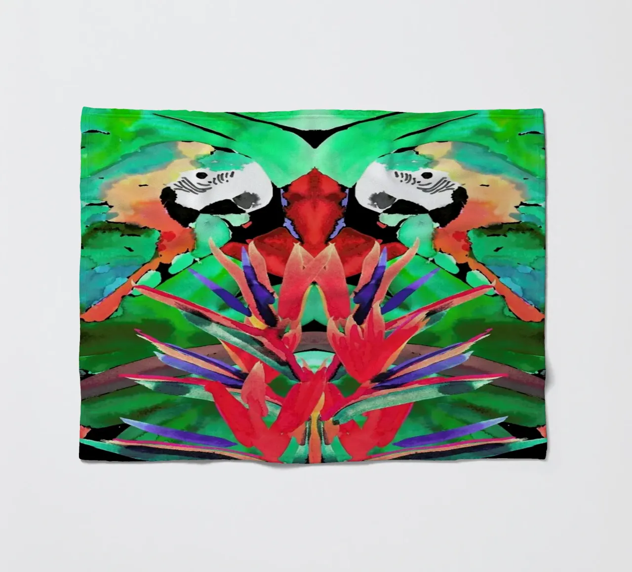 Parrot Fleecedecke von Amy Sia