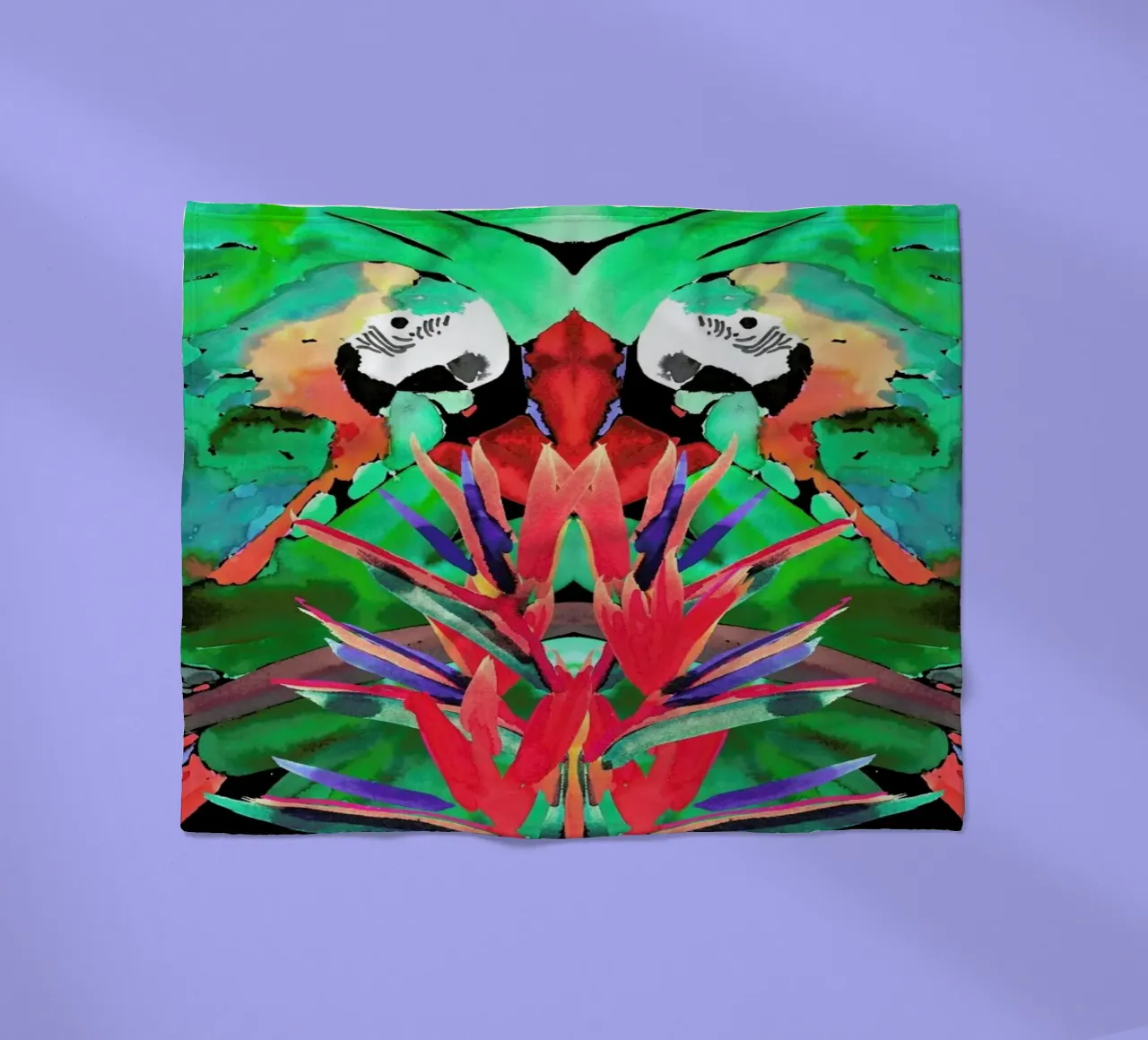 Parrot Fleecedecke von Amy Sia