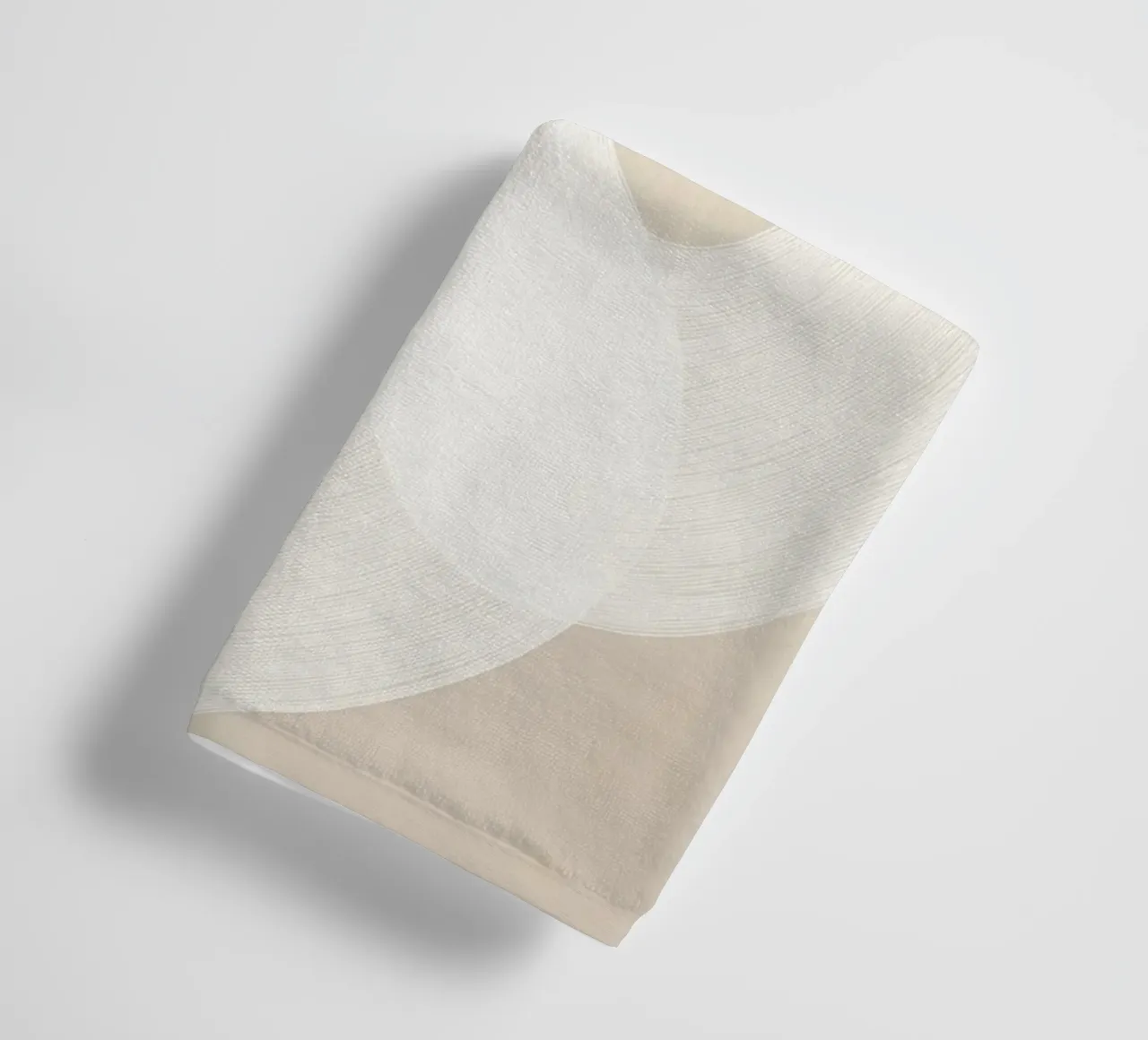 Forme astratte in marrone e crema asciugamano da bagno da Imagine