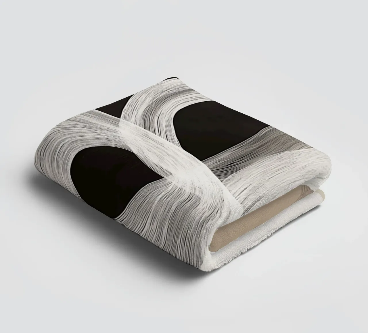 Forme astratte in marrone e crema asciugamano da bagno da Imagine
