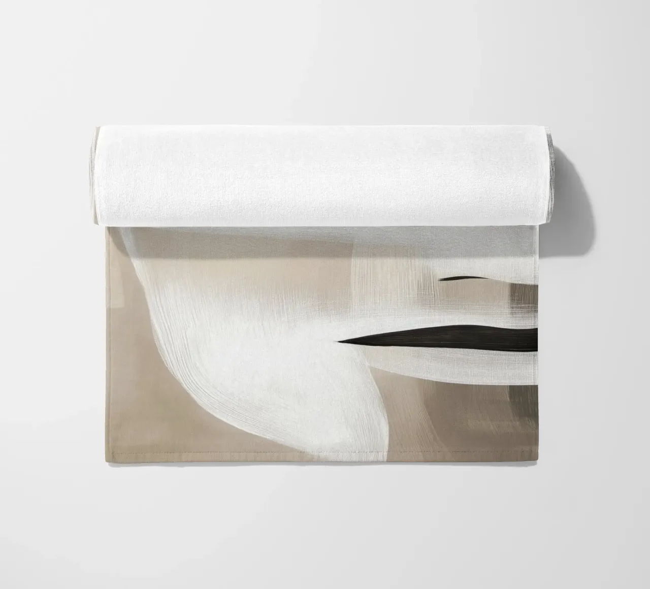 Abstract face beach towel by Imagine