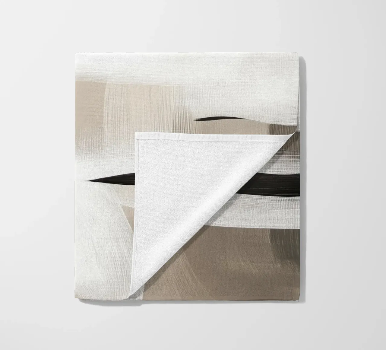 Abstract face beach towel by Imagine