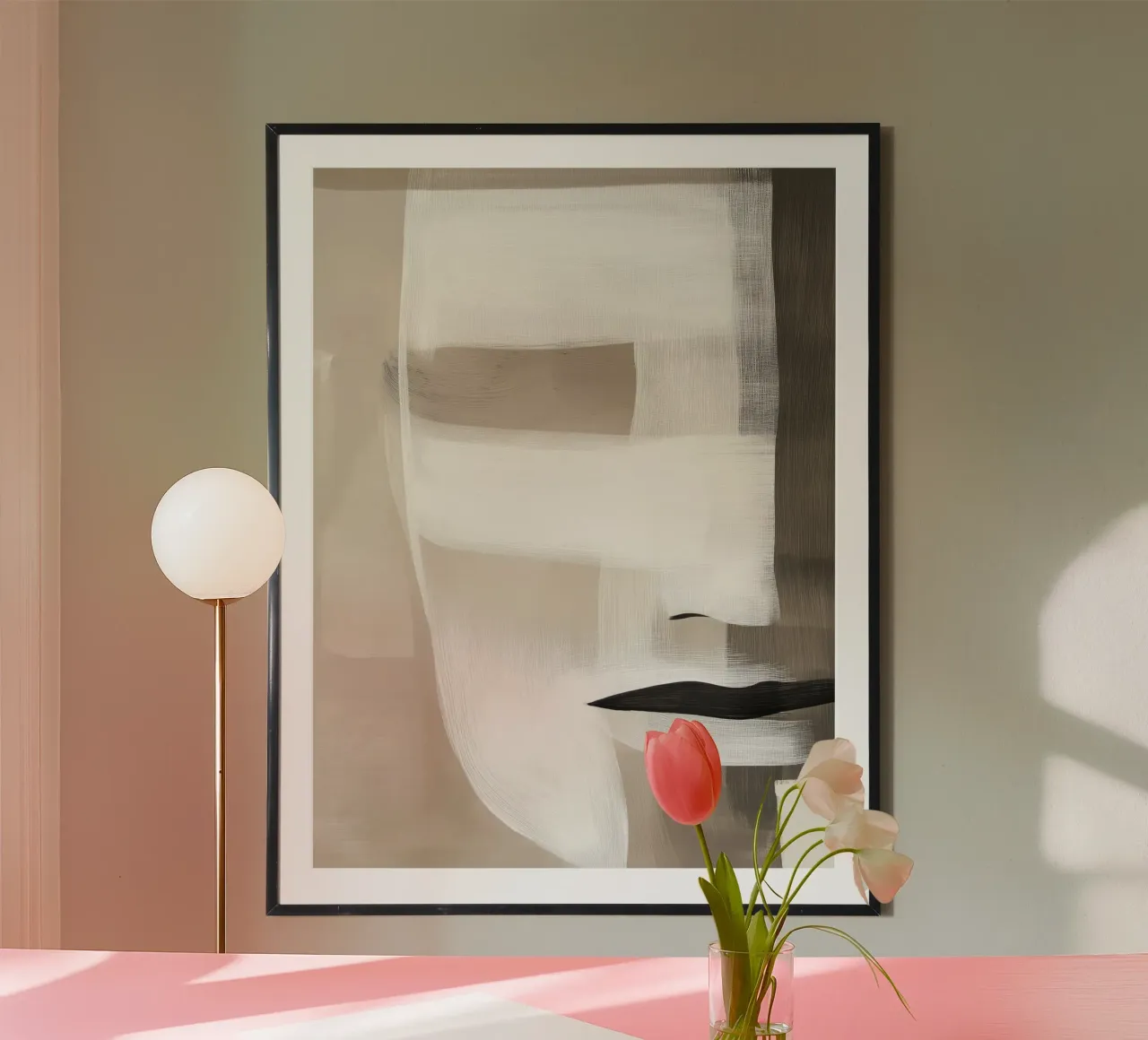 Abstract face hahnemühle by Imagine