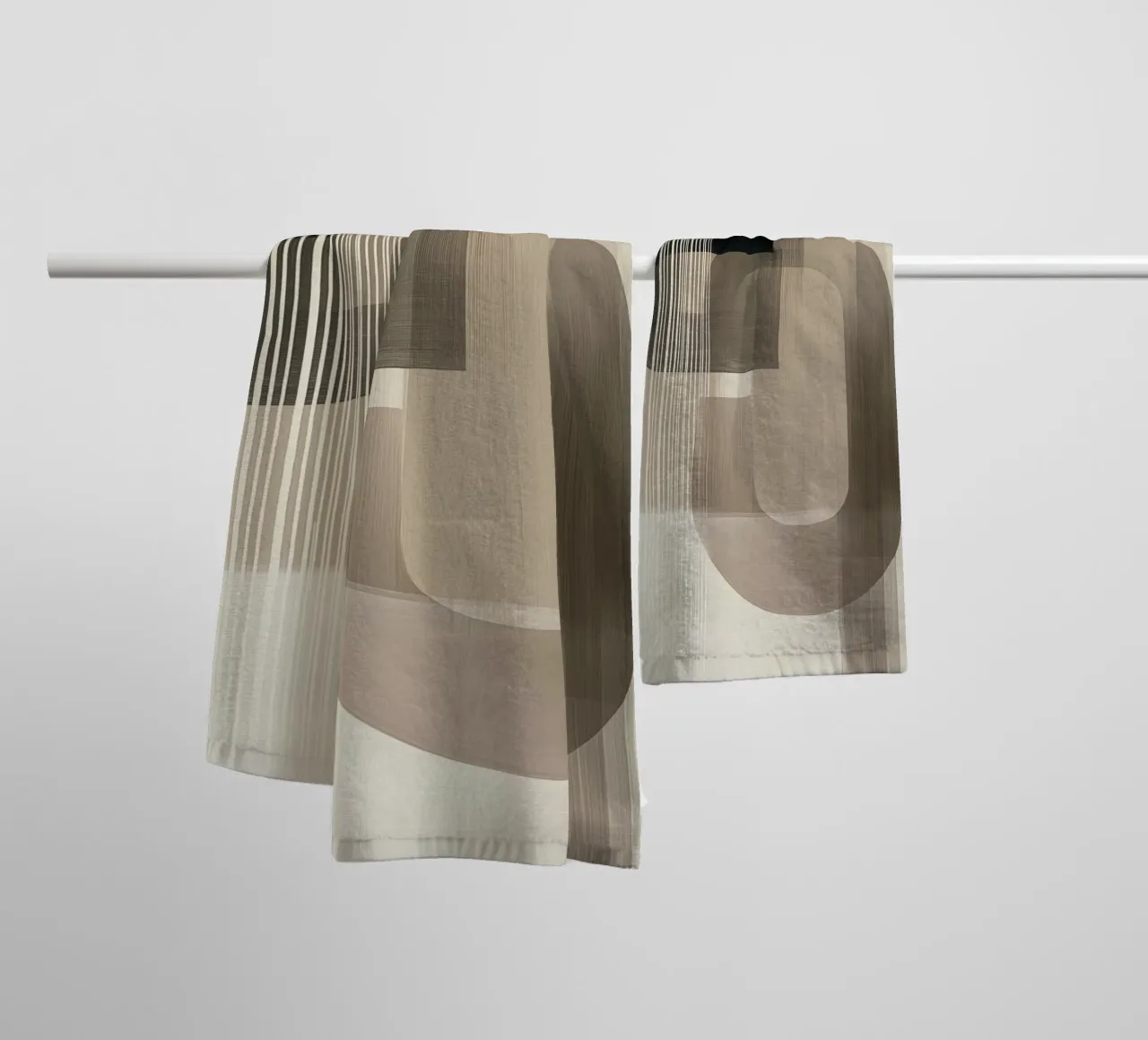 Superfici marroni più astratte asciugamano da bagno da Imagine